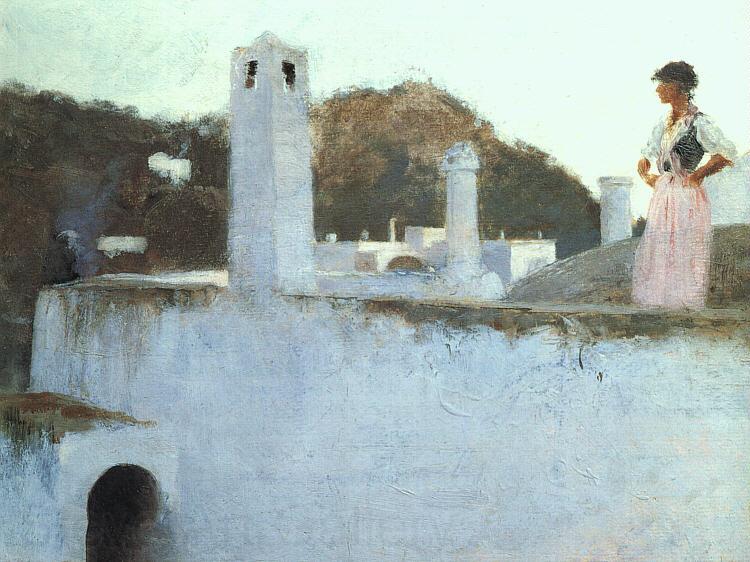 John Singer Sargent View of Capri Norge oil painting art